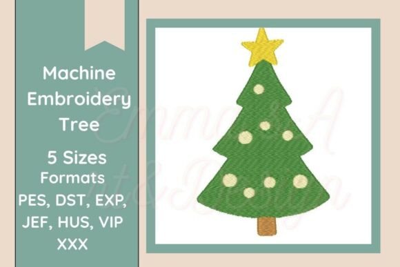 Download Christmas Tree Machine Embroidery Design - Premium Resources